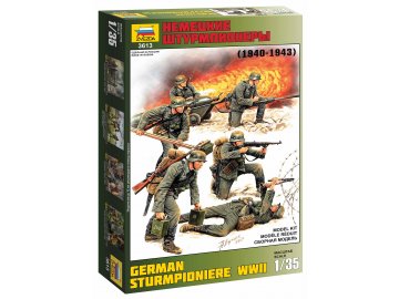 Zvezda - figurky němečtí ženisté, 2. světová válka, Model Kit 3613, 1/35