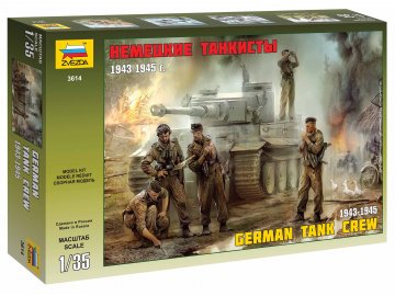 Zvezda - figurky německá tanková posádka, 2. světová válka, Model Kit 3614, 1/35