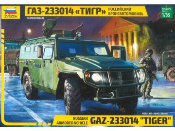 Zvezda - terénní automobil GAZ "Tiger", Model Kit 3668, 1/35