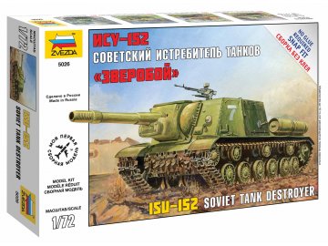 Zvezda - ISU-152 Selbstfahrlafette, Sowjetarmee, Snap Kit 5026, 1/72