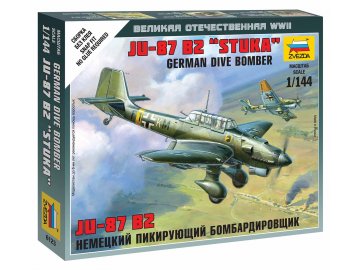 Zvezda - Junkers JU-87 Stuka, Luftwaffe, Wargames (WWII) 6123, 1/144
