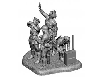 Zvezda - figurky německé velení, Wargames (WWII) 6133, 1/72