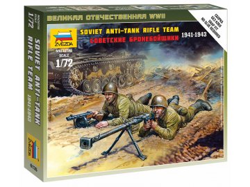 Zvezda - figurky sovětská protitanková jednotka, Wargames (WWII) 6135, 1/72