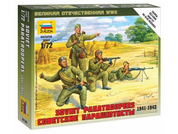 Zvezda - figurky sovětští výsadkáři, Wargames (WWII) 6138, 1/72