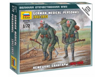 Zvezda - Deutsches Sanitätskorps, Wehrmacht, 1941-43, Wargames (WWII) 6143, 1/72