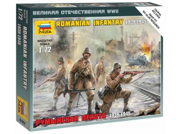 Zvezda - Romanian Infantry figures, Wargames (WWII) 6163, 1/72