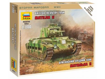 Zvezda - Matilda Mk.II, Wargames (WWII) 6171, 1/100