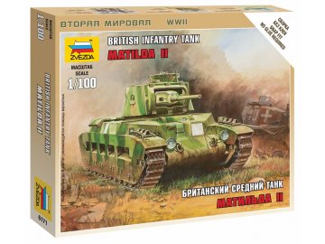 Zvezda - Matilda Mk.II Panzer, Wargames (WWII) 6171, 1/100