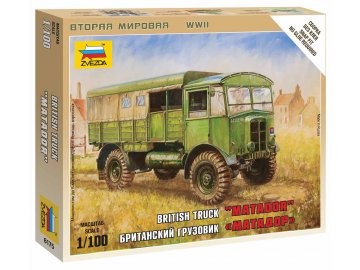 Zvezda - AEC Matador medium artillery tractor, Wargames (WWII) 6175, 1/100