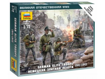 Zvezda - Waffen SS /German Elite Troops/ figures, 1939-43, Wargames (WWII) 6180, 1/72