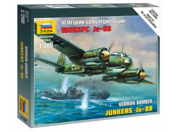Zvezda - Junkers Ju-88A4, Luftwaffe, Wargames (WWII) 6186, 1/200