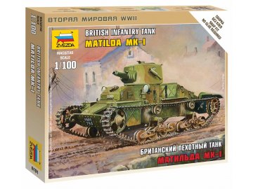 Zvezda - Matilda Mk.I Panzer, Wargames (WWII) 6191, 1/100