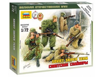 Zvezda - figurky sovětští odstřelovači, Wargames (WWII) 6193, 1/72