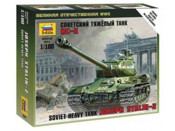 Zvezda - Soviet IS-2 heavy tank, Wargames (WWII) 6201, 1/100