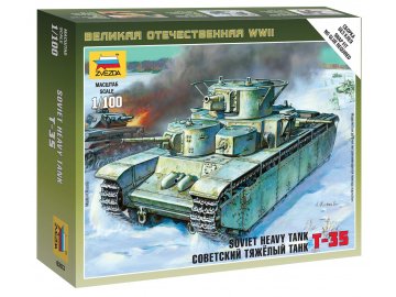Zvezda - T-35, Soviet Army, Wargames (WWII) 6203, 1/100