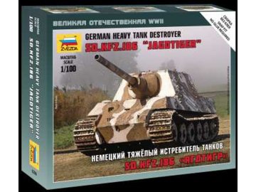 Zvezda - Sd.Kfz.186 Jagdtiger Panzerjäger, Wargames (WWII) 6206, 1/100