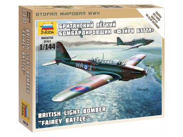 Zvezda - Fairey Battle, RAF, 1/144, Wargames (WWII) 6218, 1/144