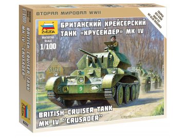 Zvezda - Cruiser Crusader Mk.IV, British Army, Wargames (WWII) Z6227, 1/100