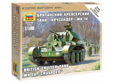 Zvezda - Kreuzer Crusader Mk.IV, Britische Armee, Wargames (WWII) Z6227, 1/100