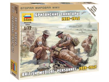 Zvezda - British Medics, Wargames (WWII) 6228, 1/72