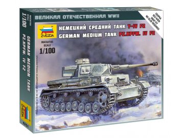 Zvezda - Pz.Kpfw.IV Ausf.H, Wargames (WWII) 6251, 1/100