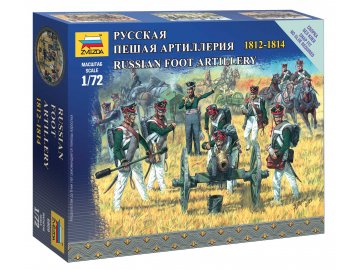 Zvezda - figurky ruští dělostřelci, Napoleonské války, Wargames 6809, 1/72
