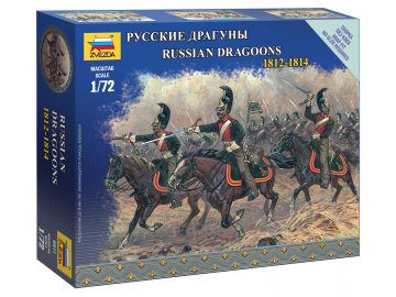 Zvezda - Russian Dragoons, Napoleonic Wars, Wargames 6811, 1/72