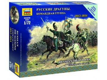 Zvezda - figurky ruské velení dragounů, Napoleonské války, Wargames 6817, 1/72
