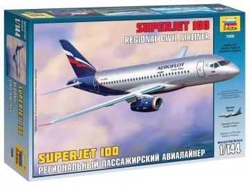 Zvezda - Sukhoi Superjet 100, Modell-Bausatz 7009, 1/144