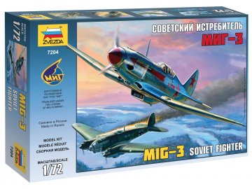 Zvezda - Mikojan-Gurevič MiG-3, Model Kit 7204, 1/72