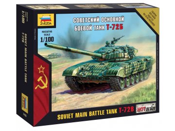 Zvezda - T-72, Wargames (HW) 7400, 1/100