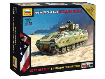 Zvezda - M2 Bradley infantry fighting vehicle, Wargames (HW) 7406, 1/100