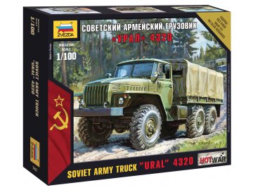 Zvezda - nákladní automobi Ural 4320, Wargames (HW) 7417, 1/100
