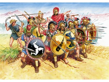 Zvezda - figurky řecká pěchota V-IV B. C., Wargames (AoB) figurky 8005, 1/72