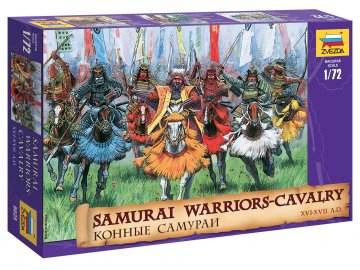 Zvezda - Samurai Warriors-Cavalry XVI-XVII A. D., Wargames (AoB) figurky 8025, 1/72