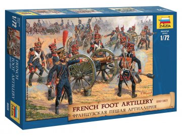 Zvezda - French Foot Artillery 1812-1814, Wargames (AoB) figurky 8028, 1/72