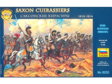 Zvezda - Saxon Cuirassiers 1810-1814, Wargames (AoB) figurky 8035, 1/72