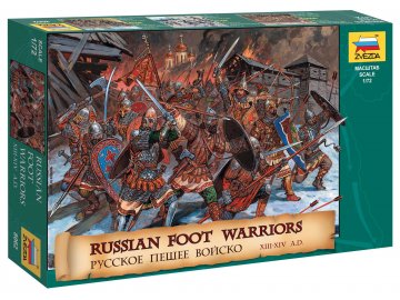 Zvezda - Russian Foot Warriors 13-14 Century, Wargames (AoB) figurky 8062, 1/72