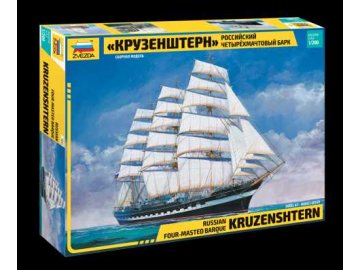 Zvezda - ruská plachetnice Kruzenshtern, Model Kit 9045, 1/200