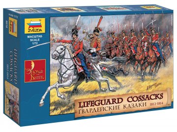 Zvezda - Russian Lifeguard Cossacks, Wargames (AoB) figurky 8018, 1/72