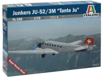 Italeri - Junkers Ju-52/3m Tante Ju, Model Kit 0150, 1/72