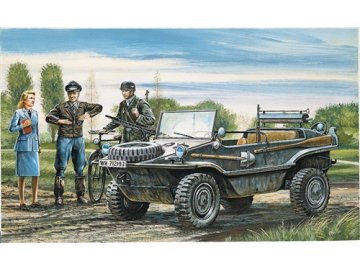 Italeri - Volkswagen KdF 166 Schwimmwagen, Model Kit 0313, 1/35