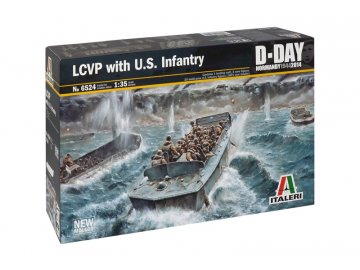 Italeri - vyloďovací člun LCVP s americkou pěchotou, Model Kit 6524, 1/35