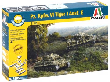 Italeri - Pz.Kpfw.VI Ausf.E Tiger I, Fast Assembly 7505, 1/72