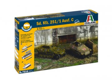 Italeri - Sd.Kfz.251/1 Ausf.C "Hakl", Schnellmontage 7516, 1/72