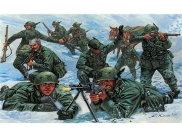 Italeri - figurky italští horští myslivci ''Alpini'', 2.světová válka, Model Kit 6059, 1/72