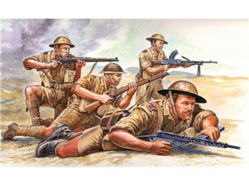 Italeri - figurky britská pěchota, 8.Armáda, Afrika, 2.světová válka, Model Kit 6077, 1/72
