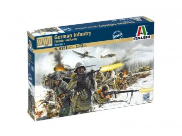 Italeri - figurky německá pěchota, zimní uniformy, 2. světová válka, Model Kit 6151, 1/72