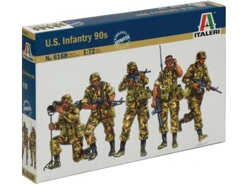 Italeri - figurky americká pěchota, (1980s), Model Kit 6168, 1/72