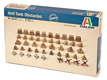 Italeri - doplňky protitankové záterasy, Model Kit 6147, 1/72